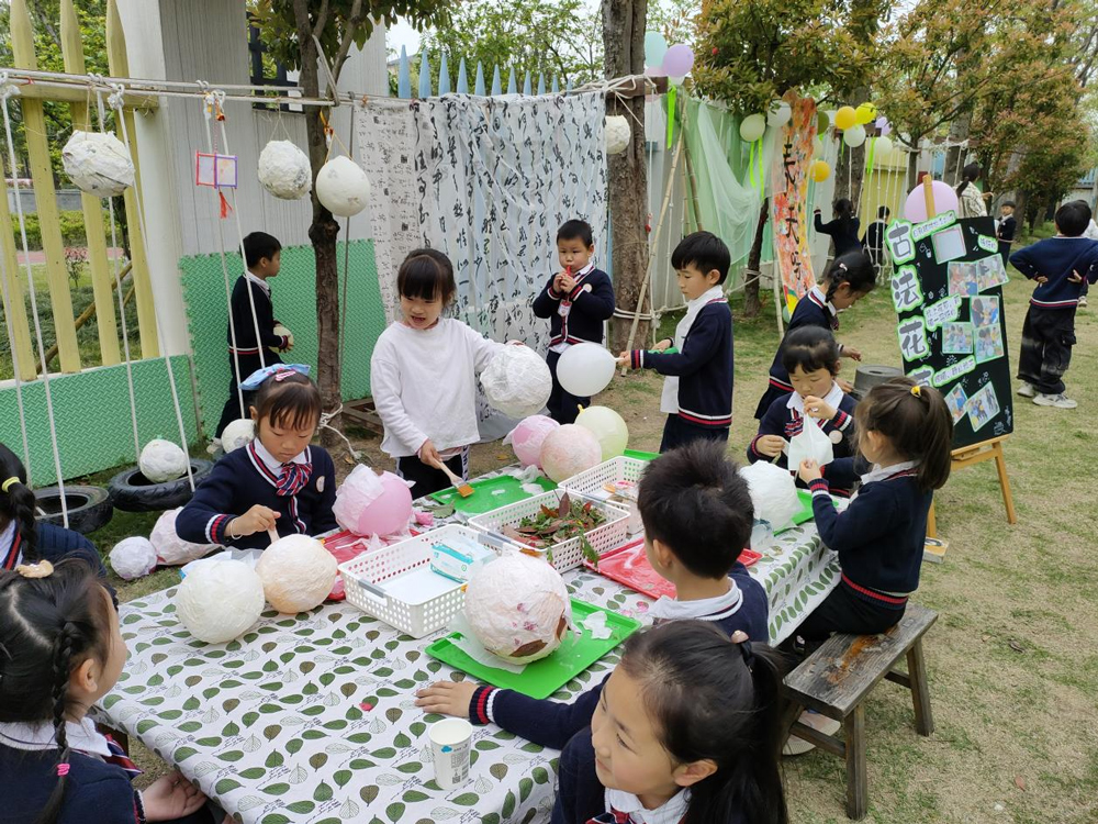 花草節(jié)活動現(xiàn)場。菱湖鎮(zhèn)幼兒園供圖